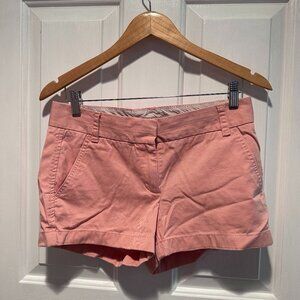 J Crew Chino Women's Shorts Peach Pink Size 2